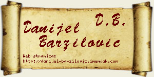 Danijel Barzilović vizit kartica